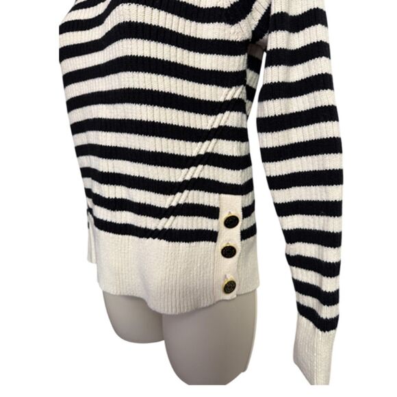 Scotch & Soda Black/Ivory Striped Sweater - Size S - Picture 5 of 10